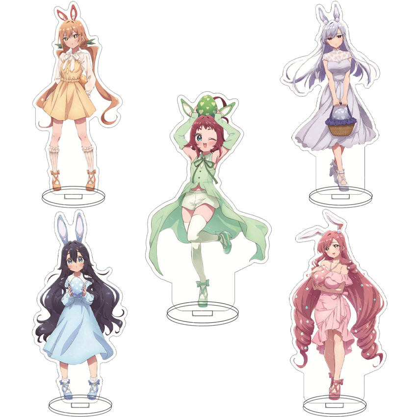 16CM Anime The 100 Girlfriends - огляд і ціна Figma Stand Set